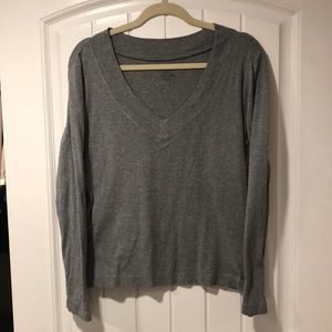 Kate Hill v neck cotton long sleeved shirt